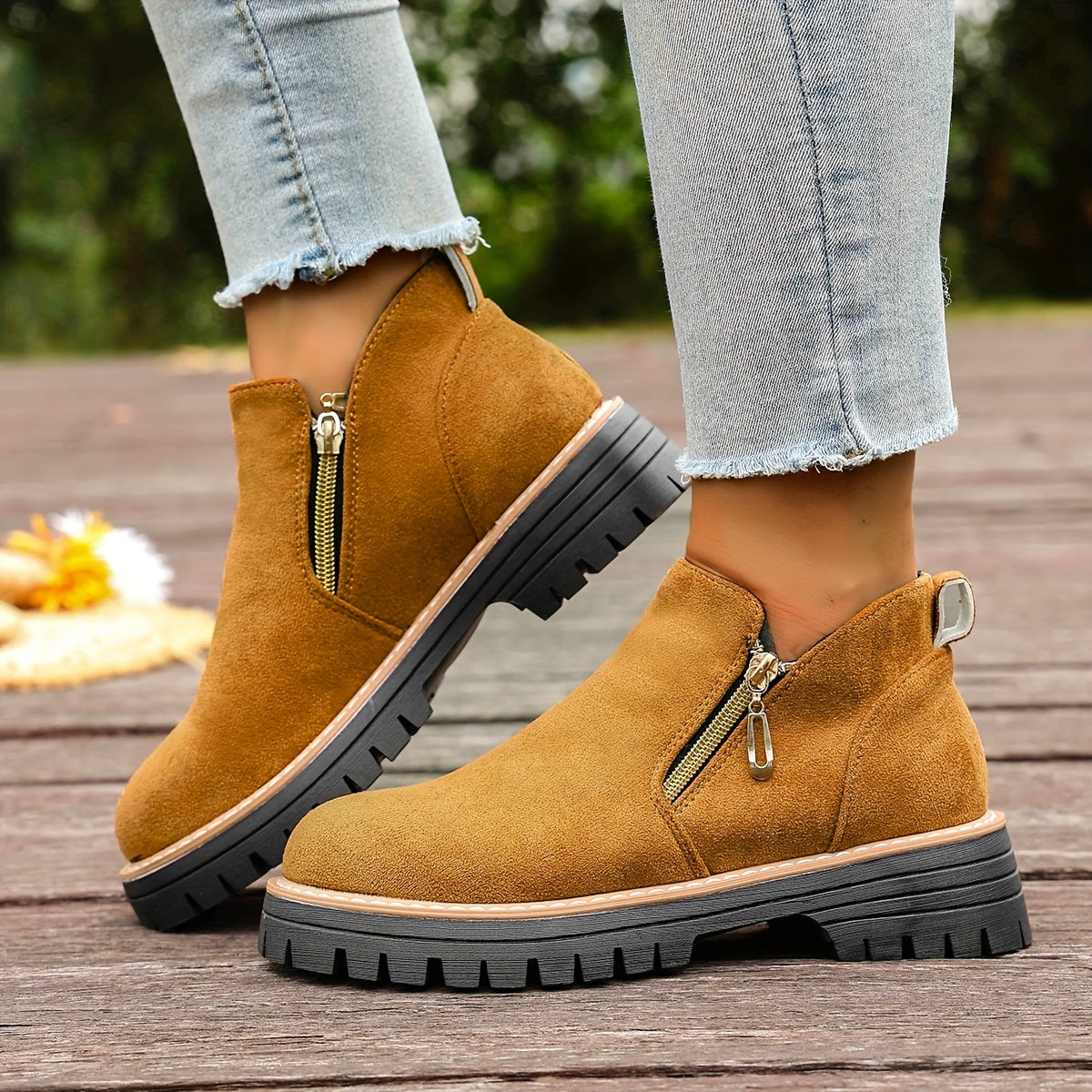 🔥Letzter Tag Promotion 50% RABATT - Plateau-Stiefeletten für Damen