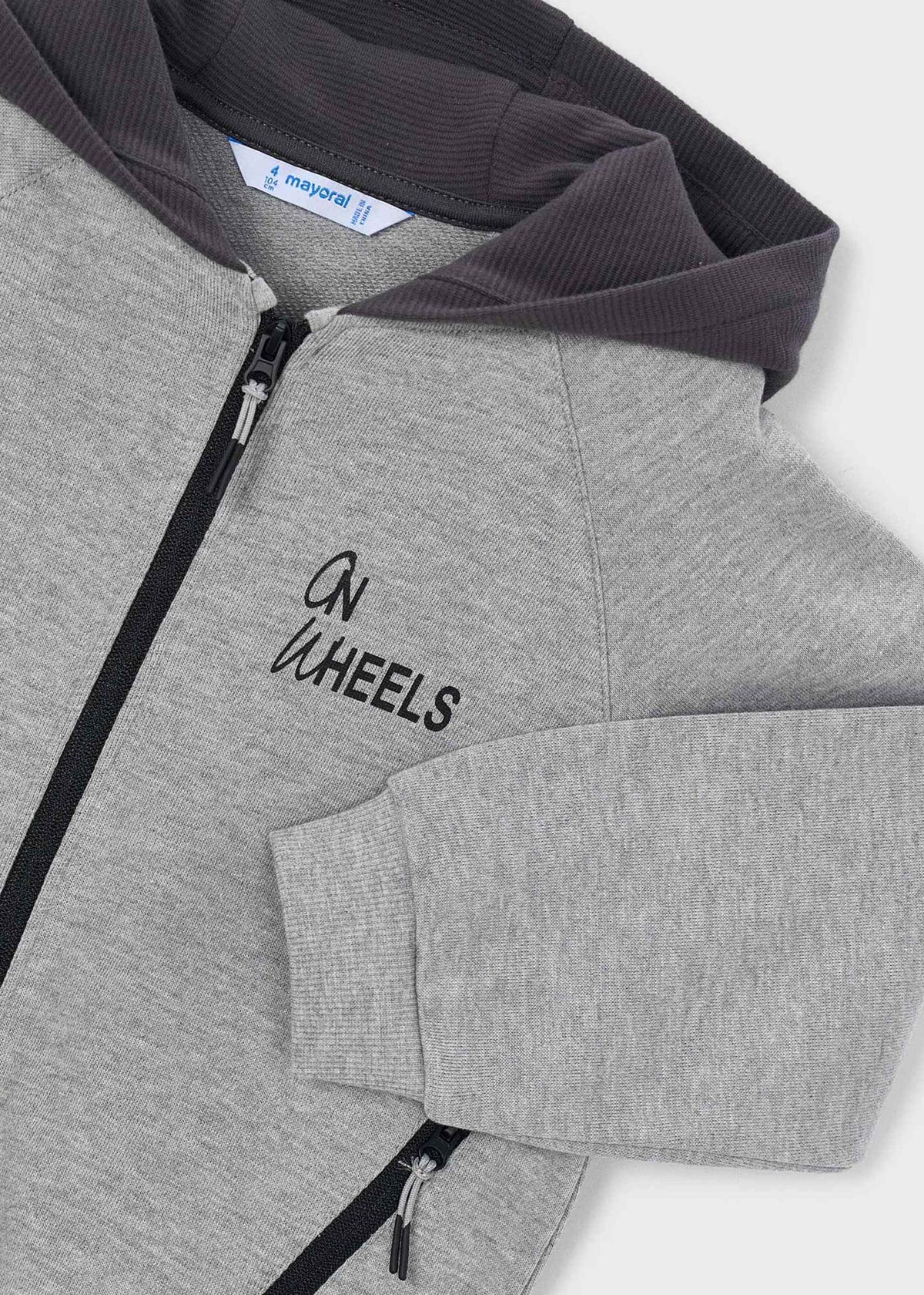 Jungen-Kapuzenjacke mit Reißverschluss