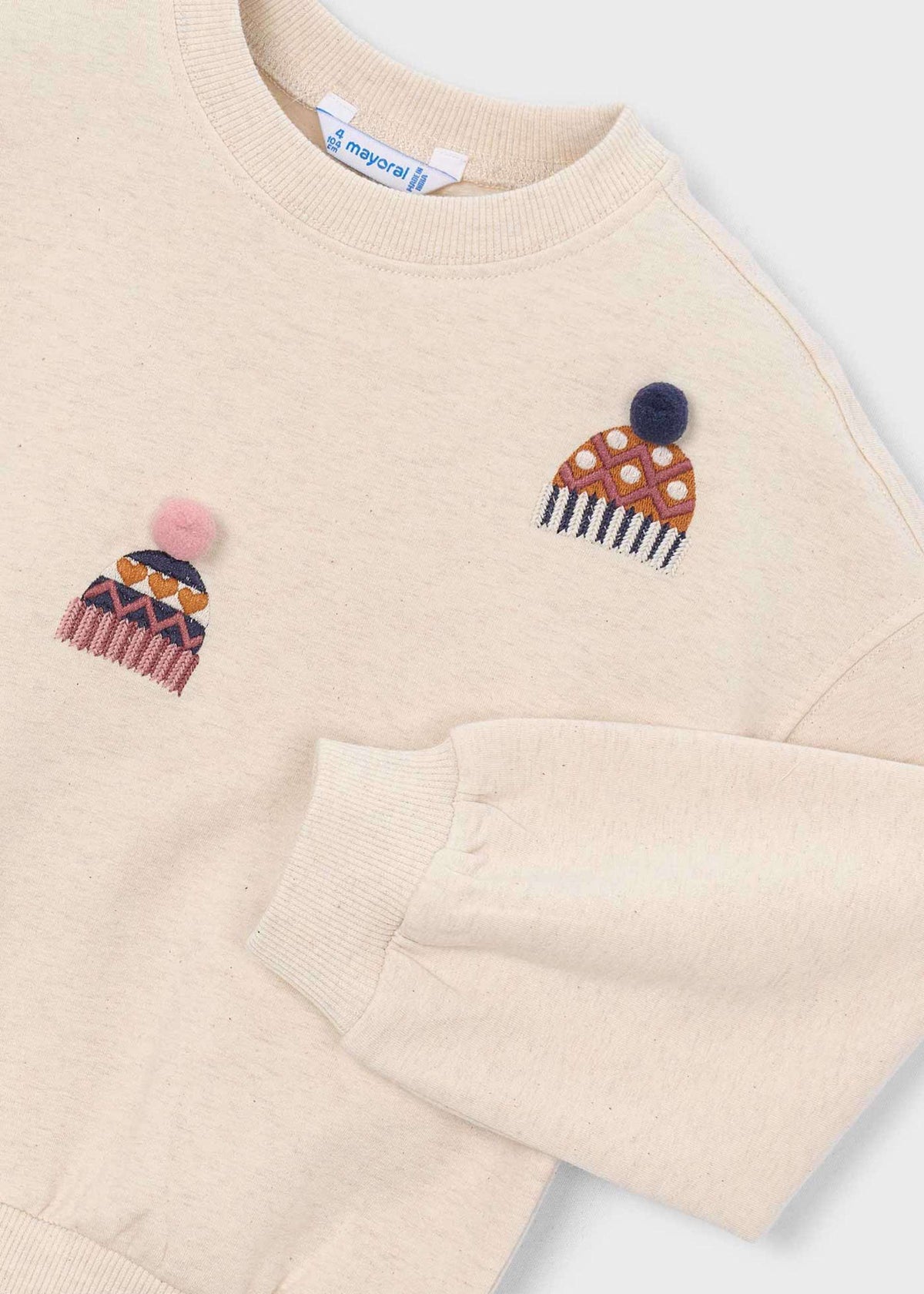 Besticktes Mädchen-Sweatshirt