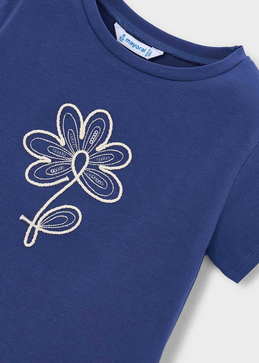 Mädchen-T-Shirt mit Blumenmotiv