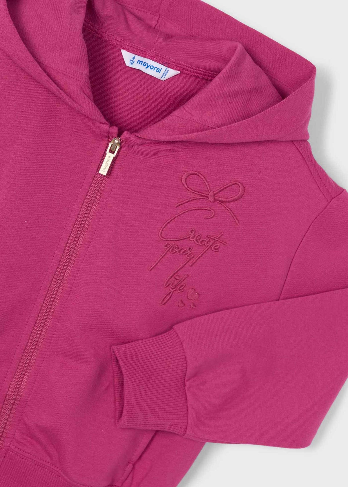 Mädchen-Sweatjacke mit Reißverschluss