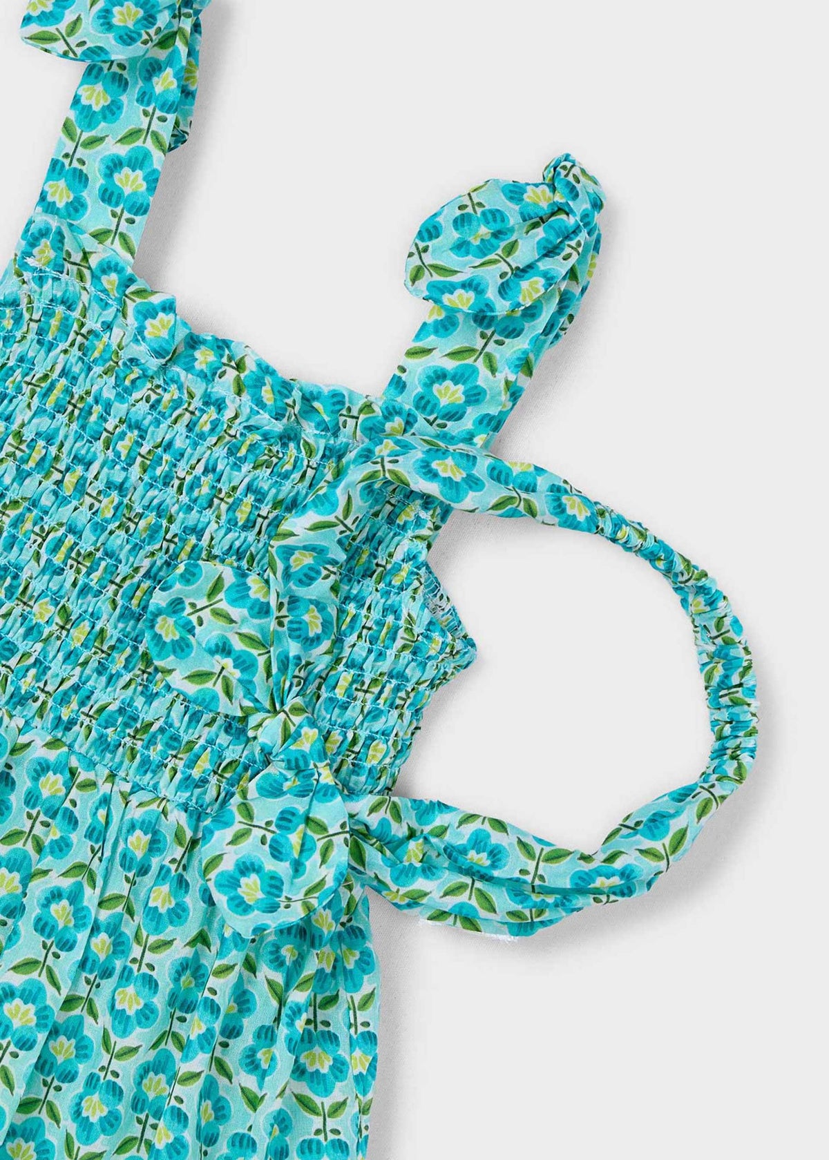 Gedrucktes Kleid mit Stirnband für Mädchen