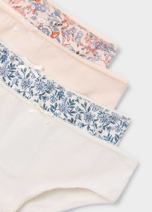 Set of 4 girls' knickers