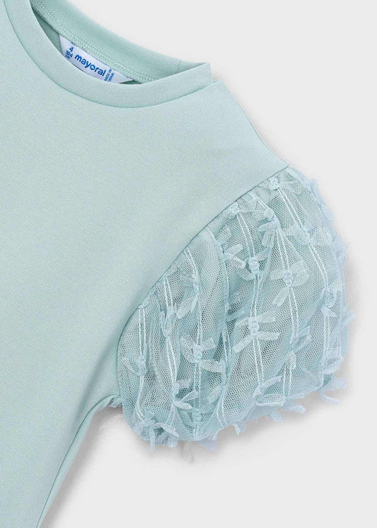 Mädchen-T-Shirt mit Tüll