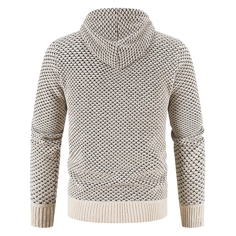 Gerippter Strick-Cardigan für Herren