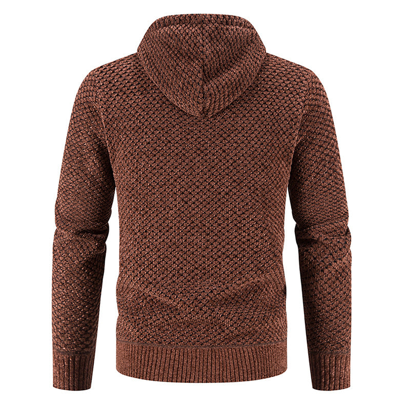 Gerippter Strick-Cardigan für Herren
