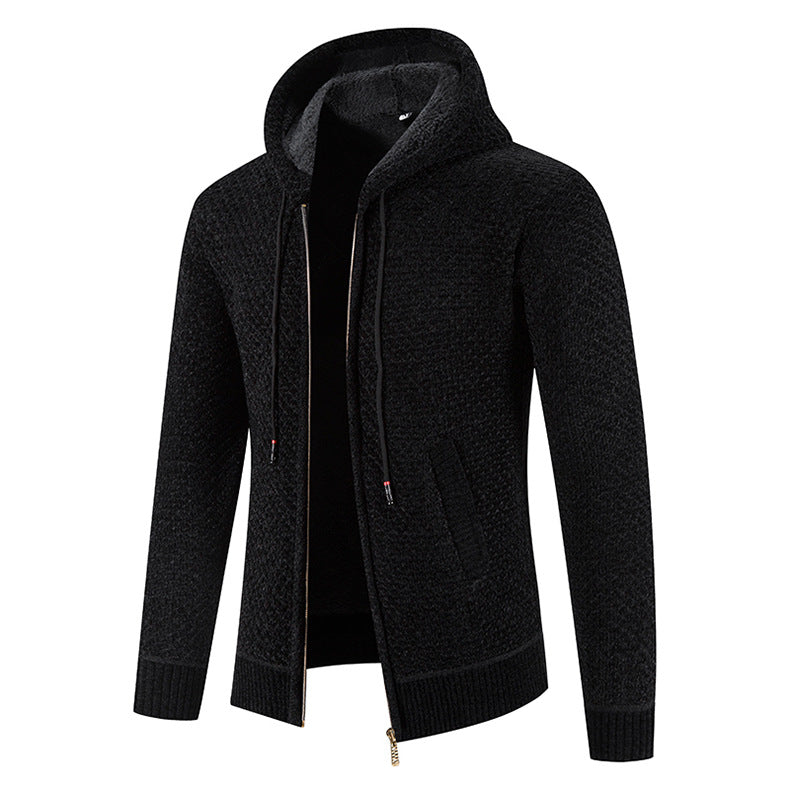 Gerippter Strick-Cardigan für Herren