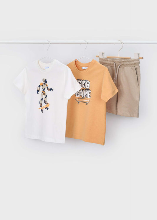 3-piece robot knit set boy