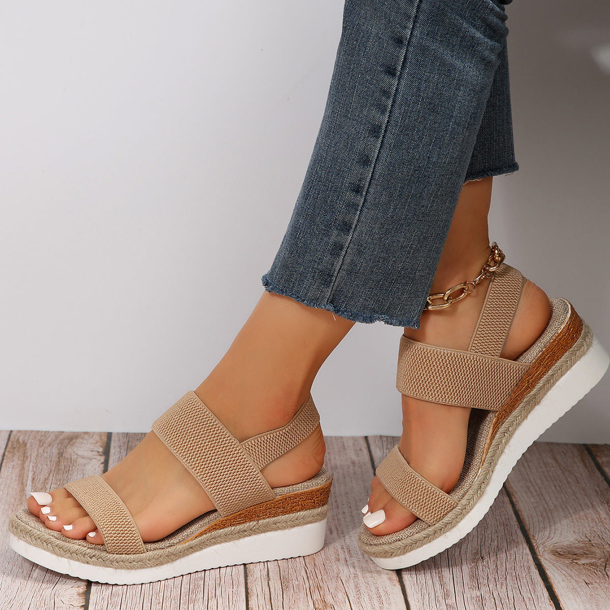 🔥LETZTER TAG 60% RABATT🔥-Keilsandalen für Damen
