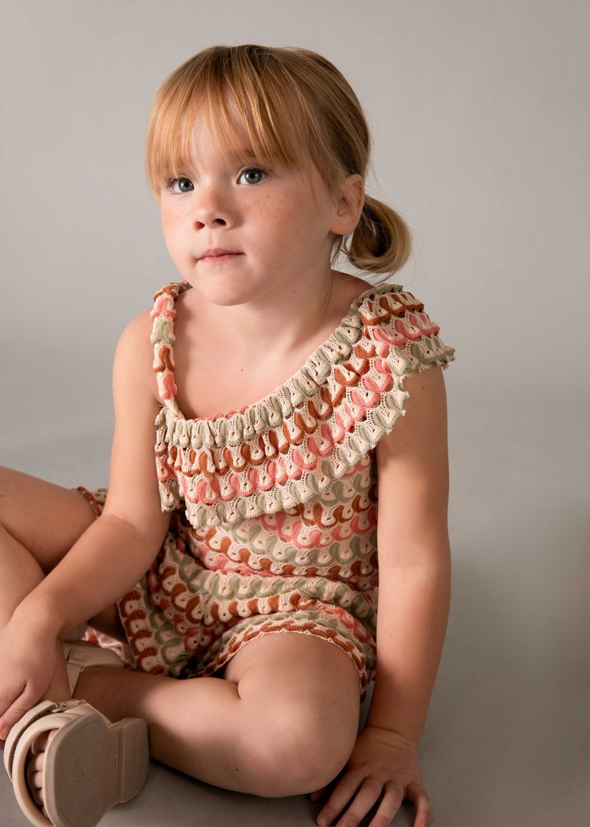 Asymmetric short set girl