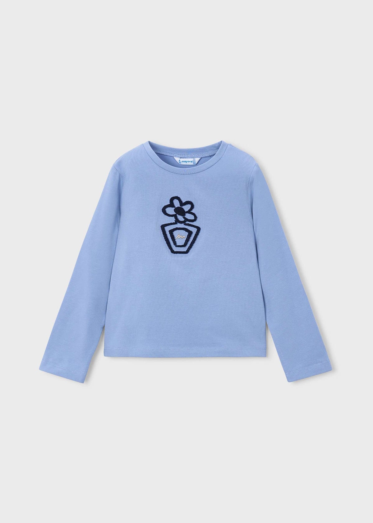 Einfaches T-Shirt mit Blumenmuster für Mädchen