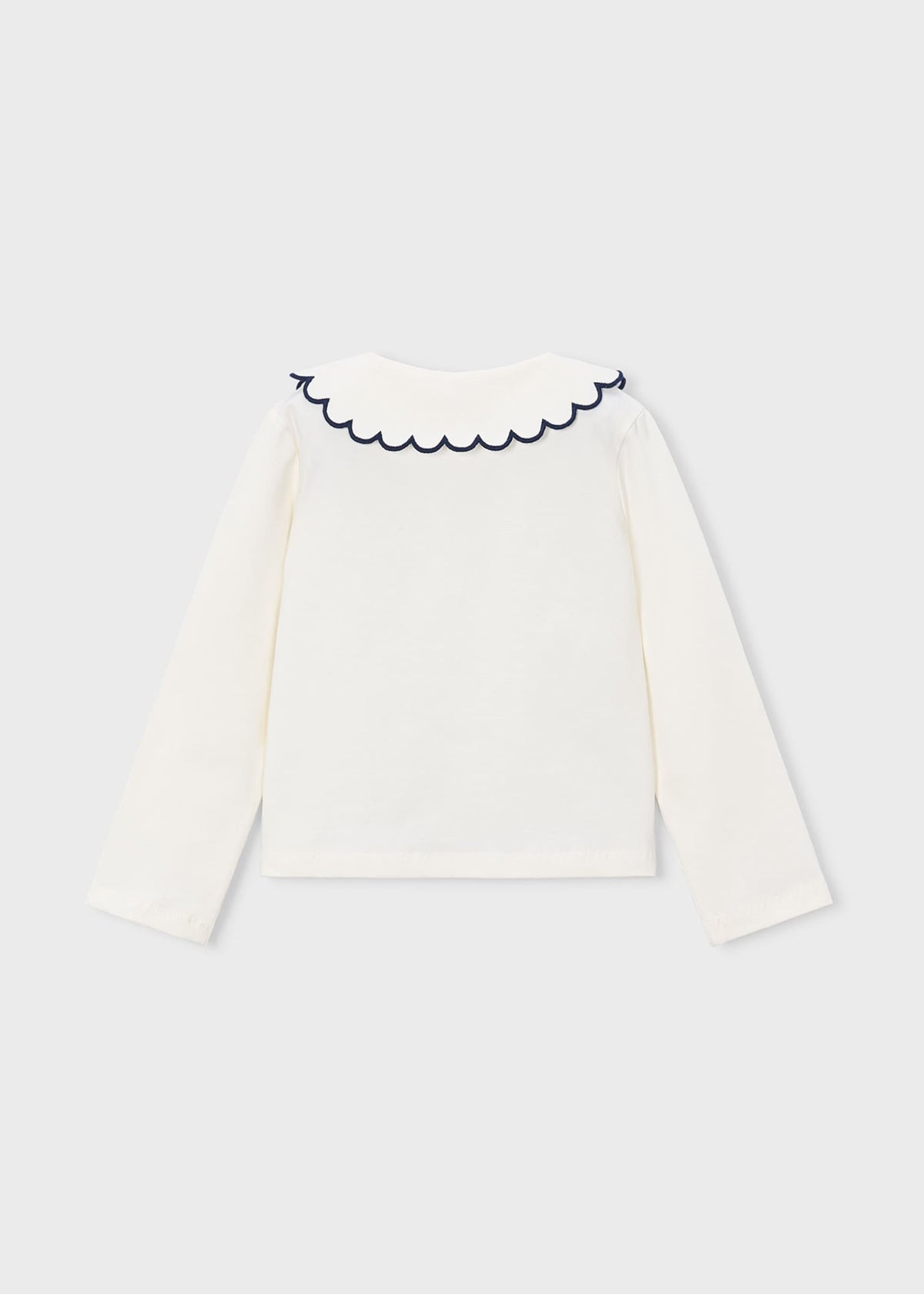 Einfaches Mädchen-Poloshirt mit Bubikragen