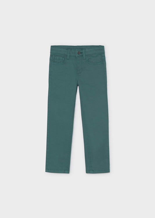 Basic slim-fit trousers with pockets for boys