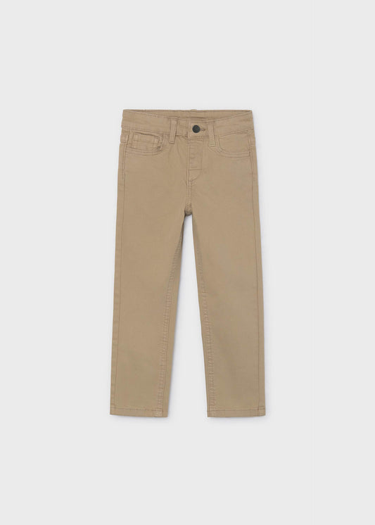 Basic slim-fit trousers with pockets for boys