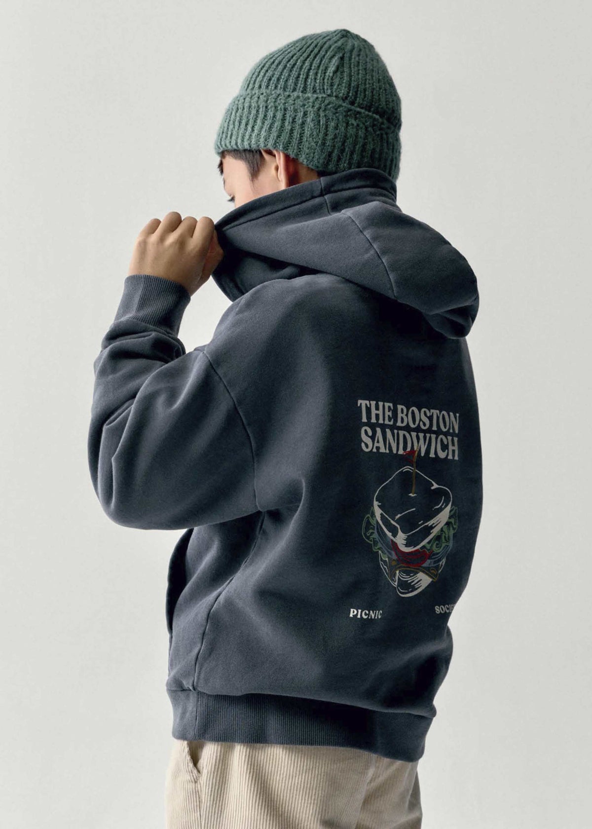 Boston Kids bedruckter Kapuzenpullover