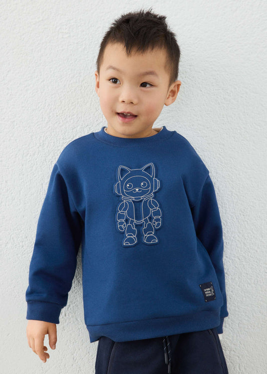 Jungen-Pullover mit Prägung