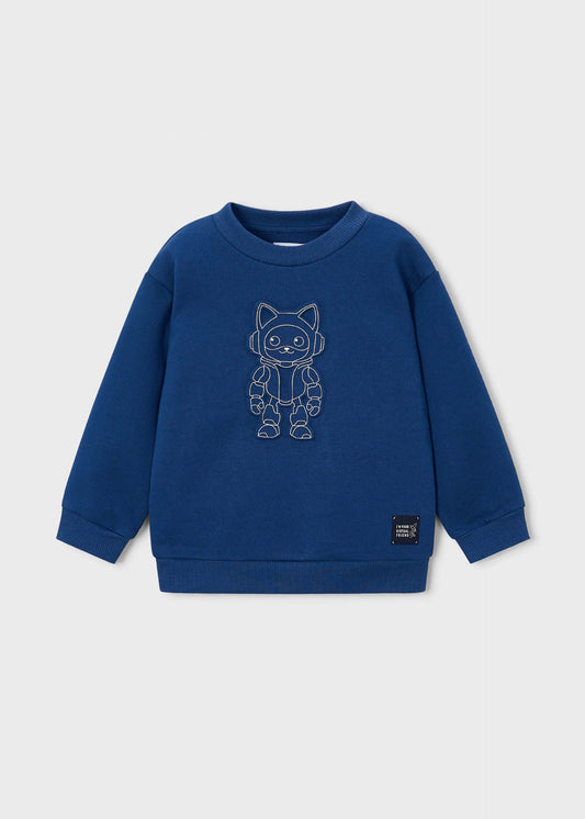 Jungen-Pullover mit Prägung