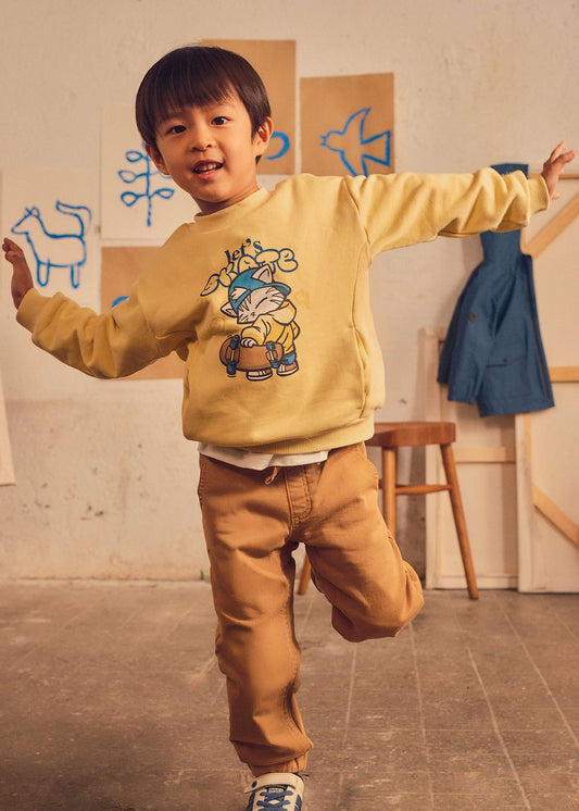 Jungen-Pullover mit Druck