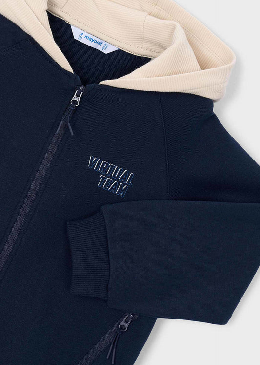 Jungen-Kapuzenjacke mit Reißverschluss