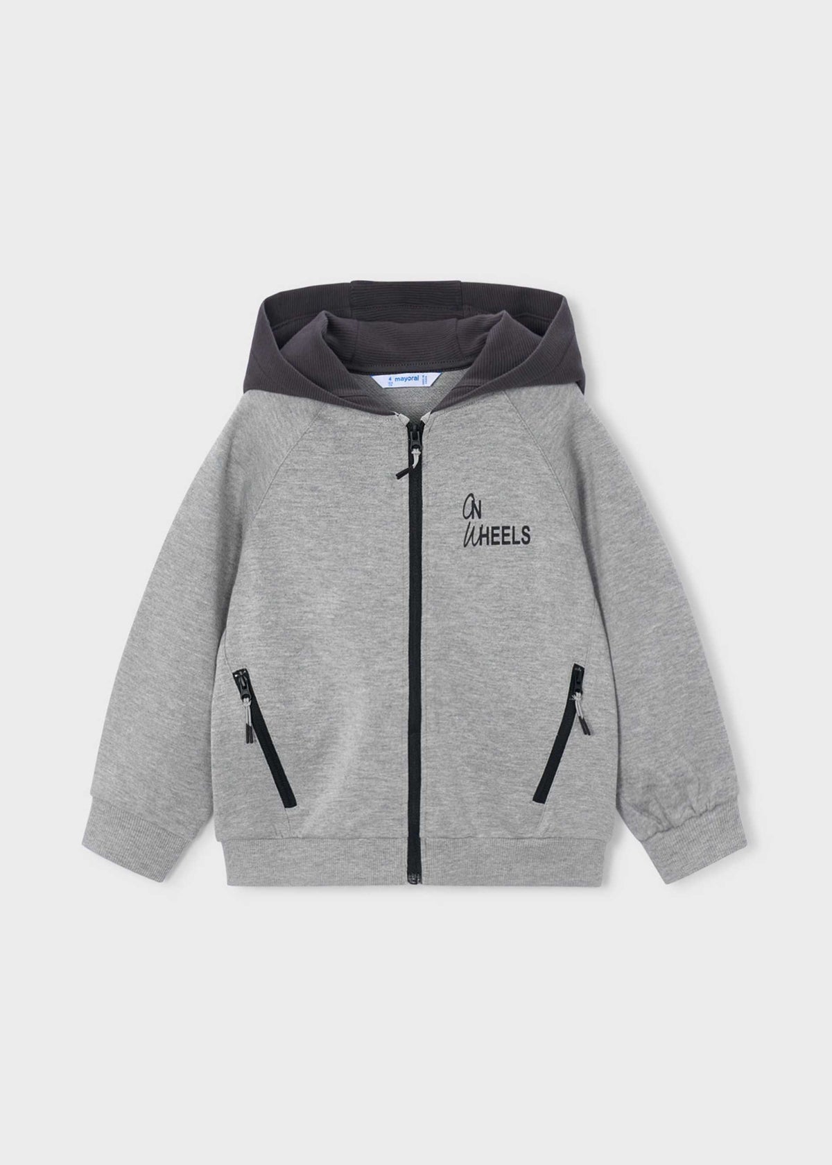 Jungen-Kapuzenjacke mit Reißverschluss