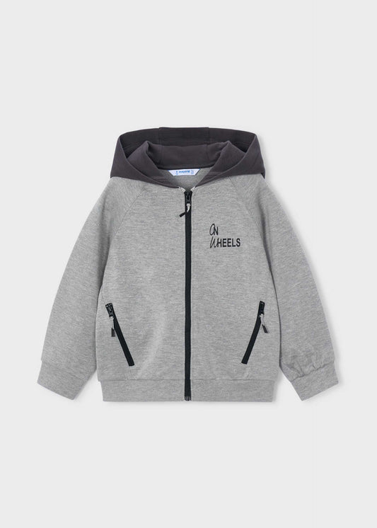 Jungen-Kapuzenjacke mit Reißverschluss