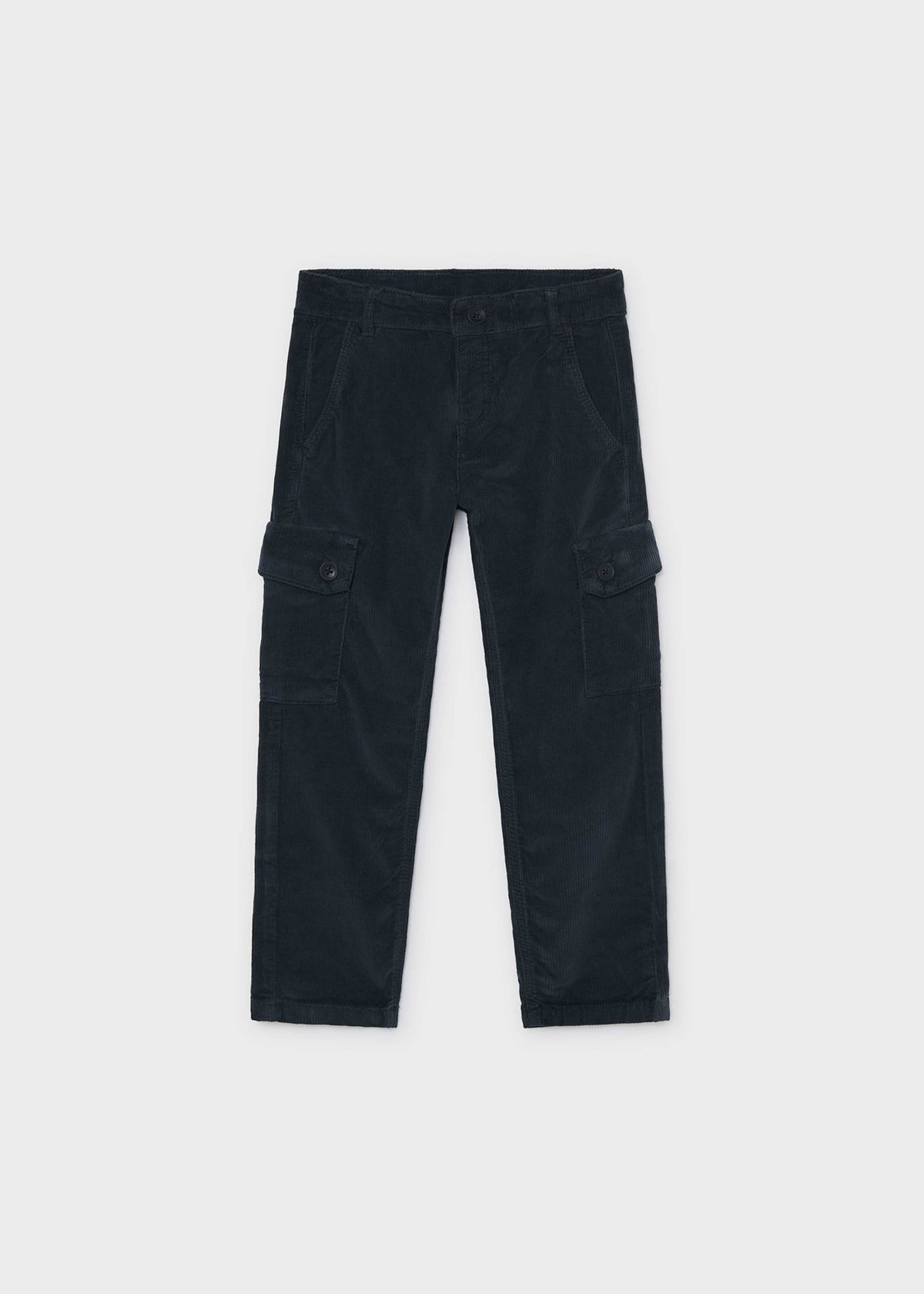 Boys' corduroy cargo trousers