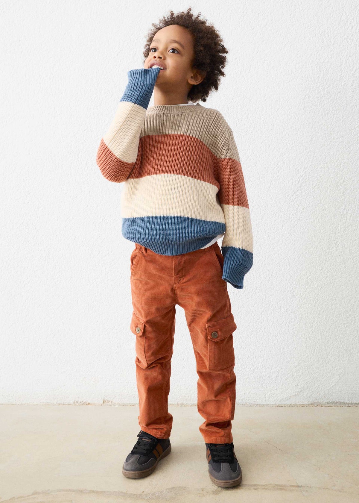 Cord-Cargohose für Jungen