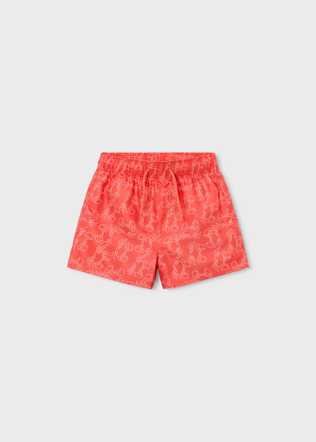 Boys' crab-print swim shorts