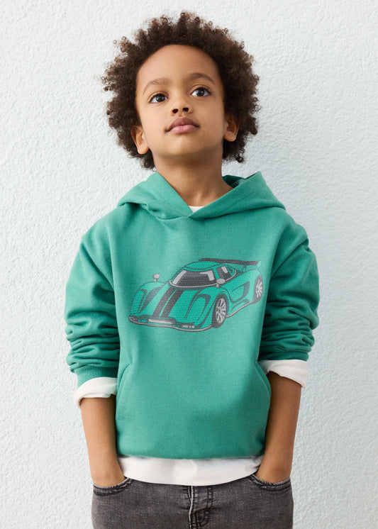 Jungen-Sweatshirt mit Prägung