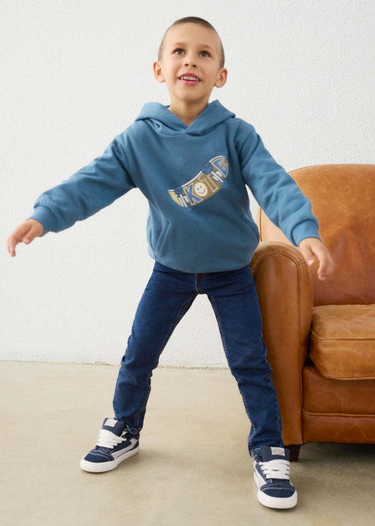 Jungen-Sweatshirt mit Prägung