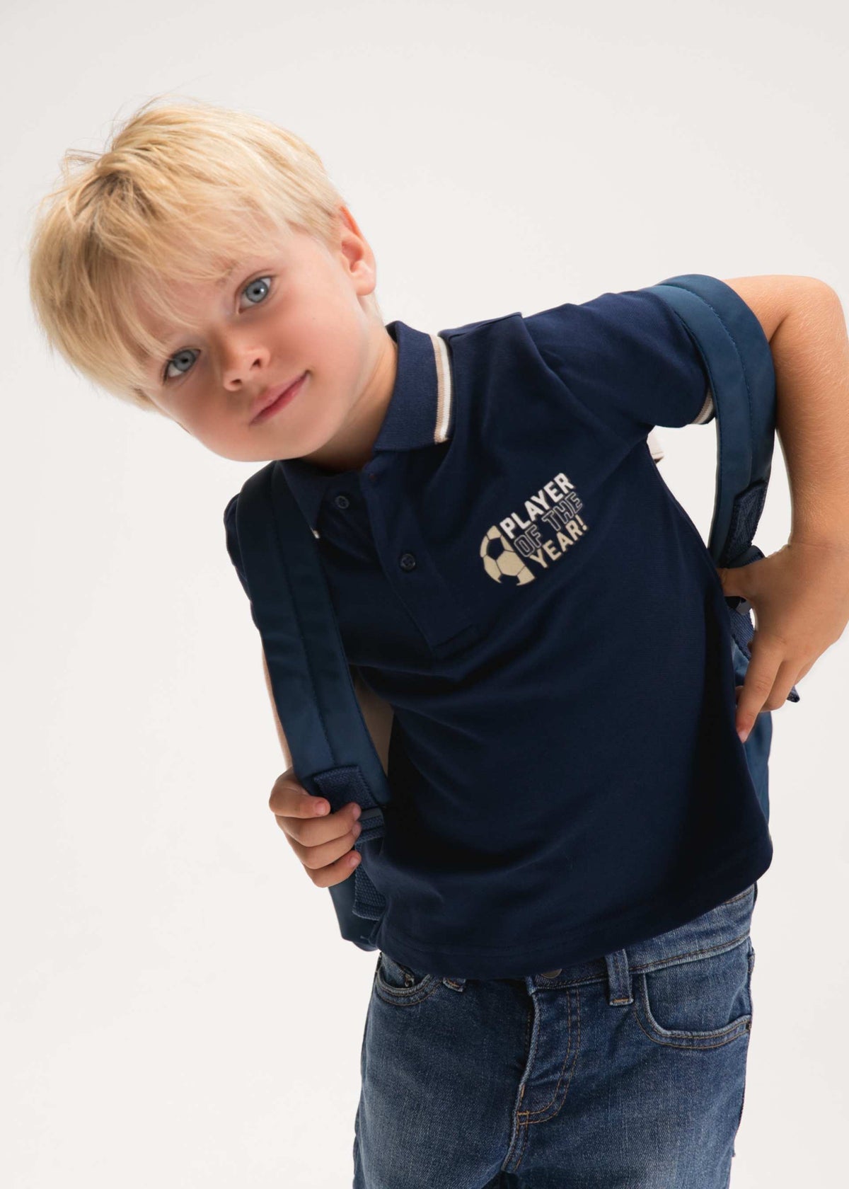 Jungen-Fußball-Poloshirt