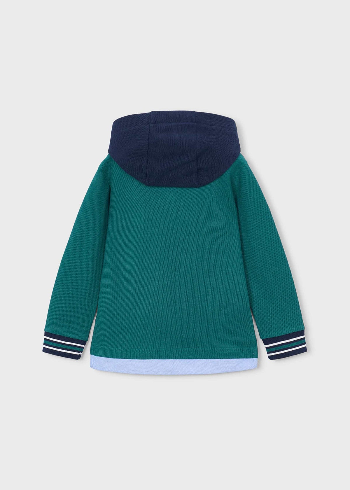 Polo-Shirt mit Kapuze für Jungen mit Kontrastdetails