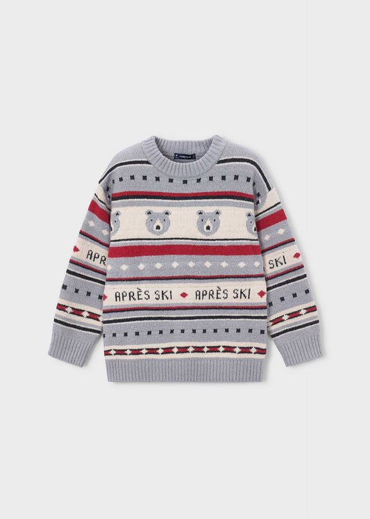 Boys' jacquard jumper