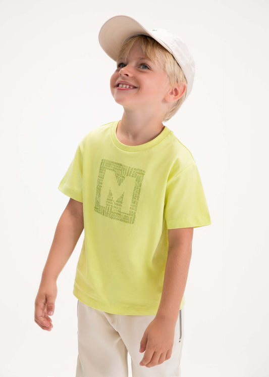 Jungen-T-Shirt mit Buchstaben-Print