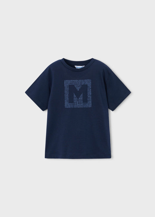 Jungen-T-Shirt mit Buchstaben-Print