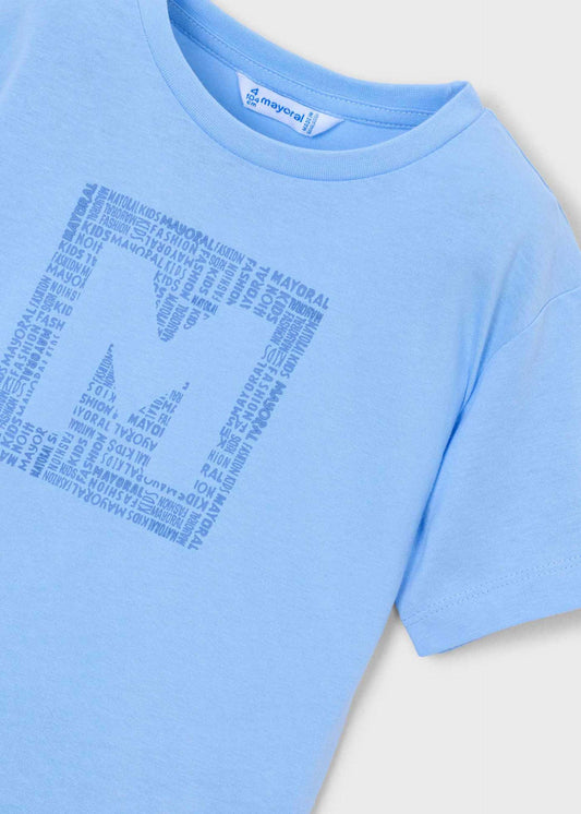 Jungen-T-Shirt mit Buchstabenaufdruck