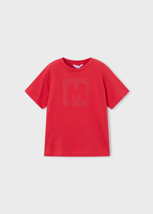 Jungen-T-Shirt mit Buchstaben-Print
