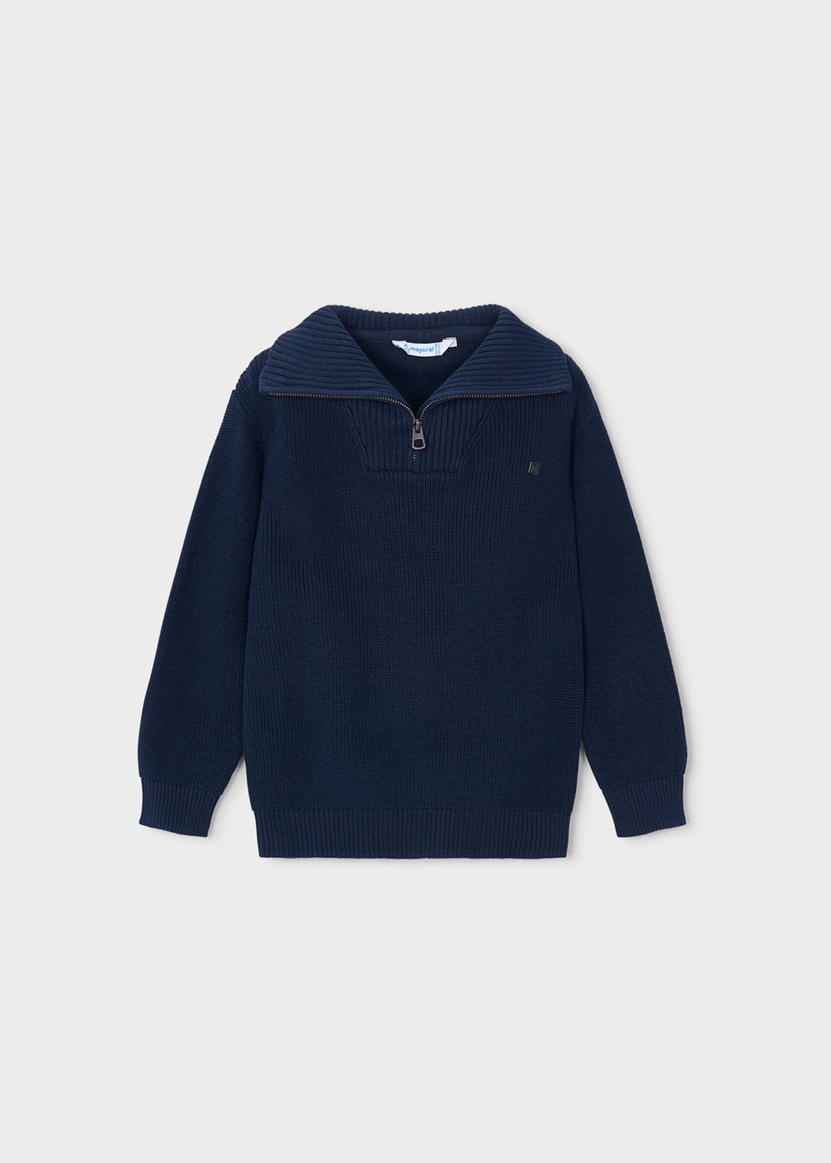 Boys' zip-neck jumper