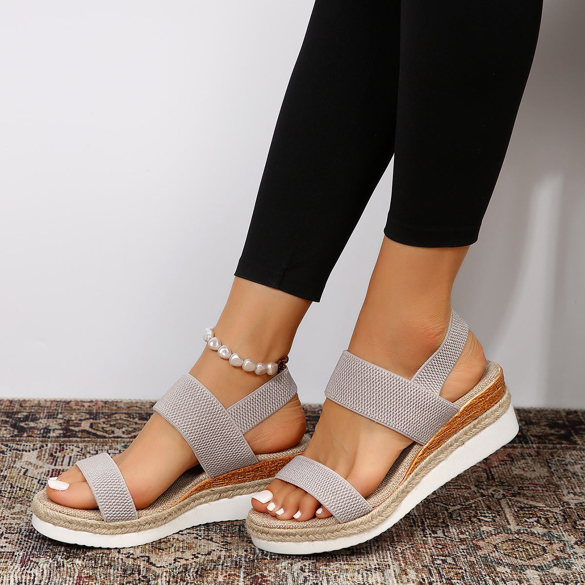 🔥LETZTER TAG 60% RABATT🔥-Keilsandalen für Damen
