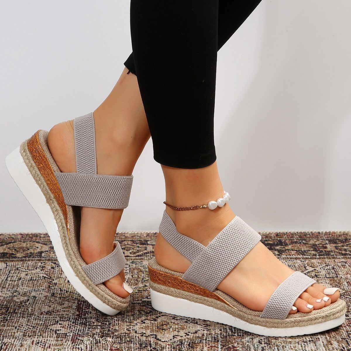 🔥LETZTER TAG 60% RABATT🔥-Keilsandalen für Damen