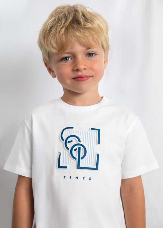 Jungen-T-Shirt mit Prägung