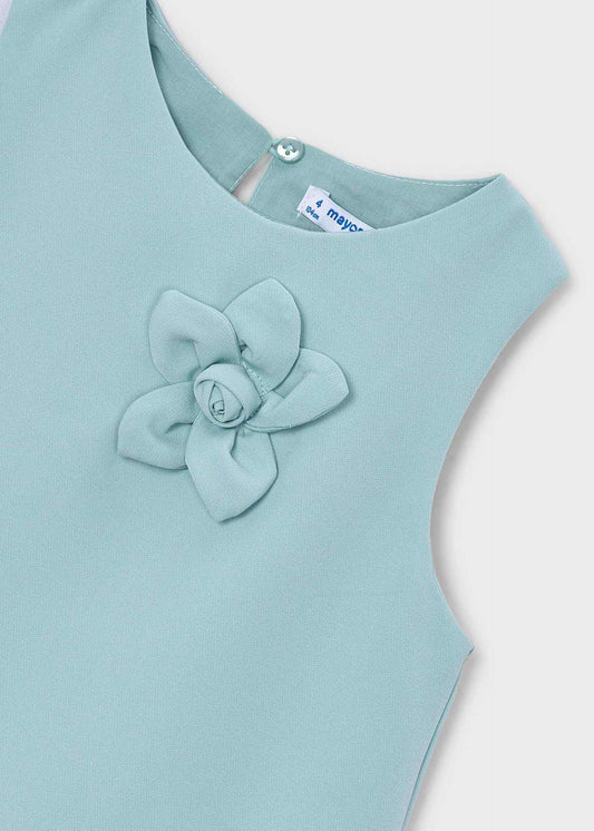 Festliches Mädchenkleid mit Blumenapplikation
