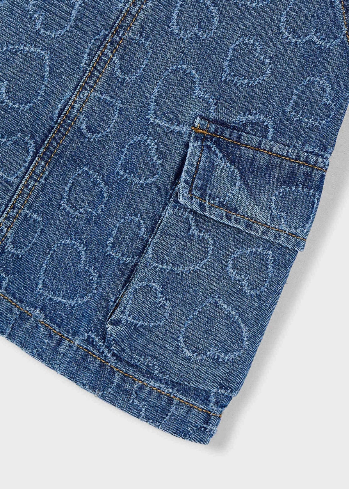 Fließende Jeanslatzhose für Mädchen