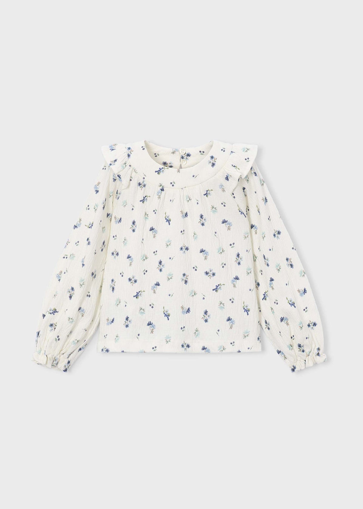 Mädchenbluse mit Bambula-Print