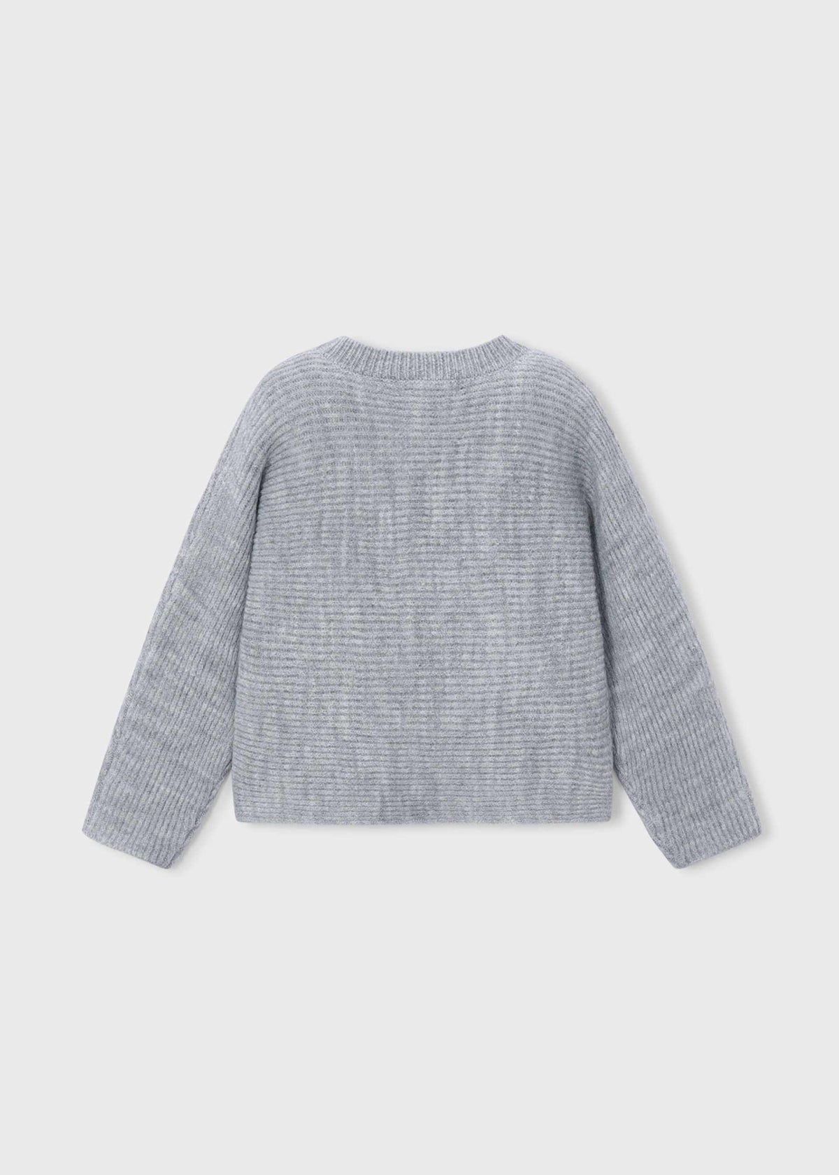 Mädchen-Pullover mit Perlenstrickmuster