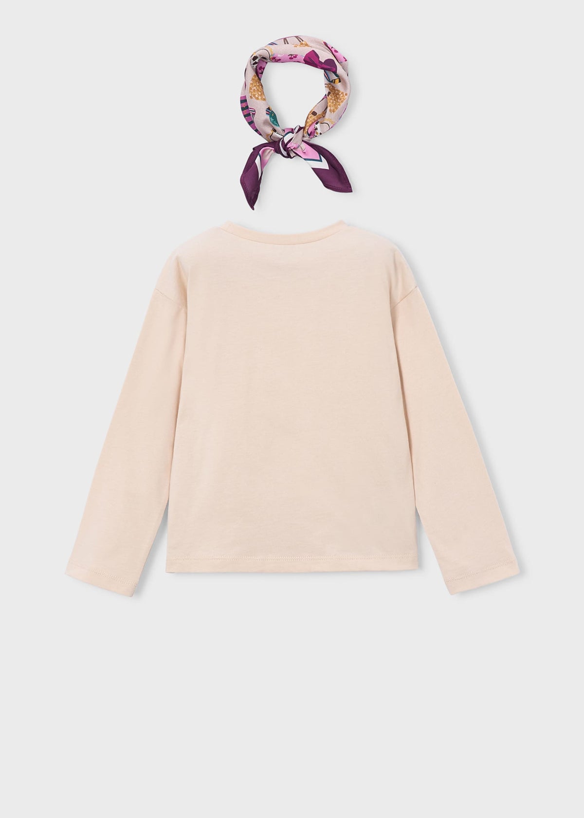 Girl t-shirt with scarf