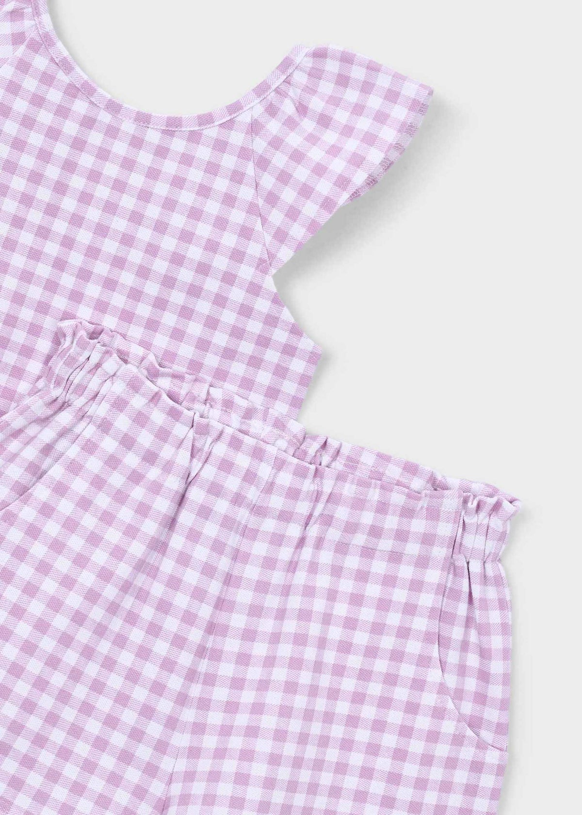 Girl vichy shorts set