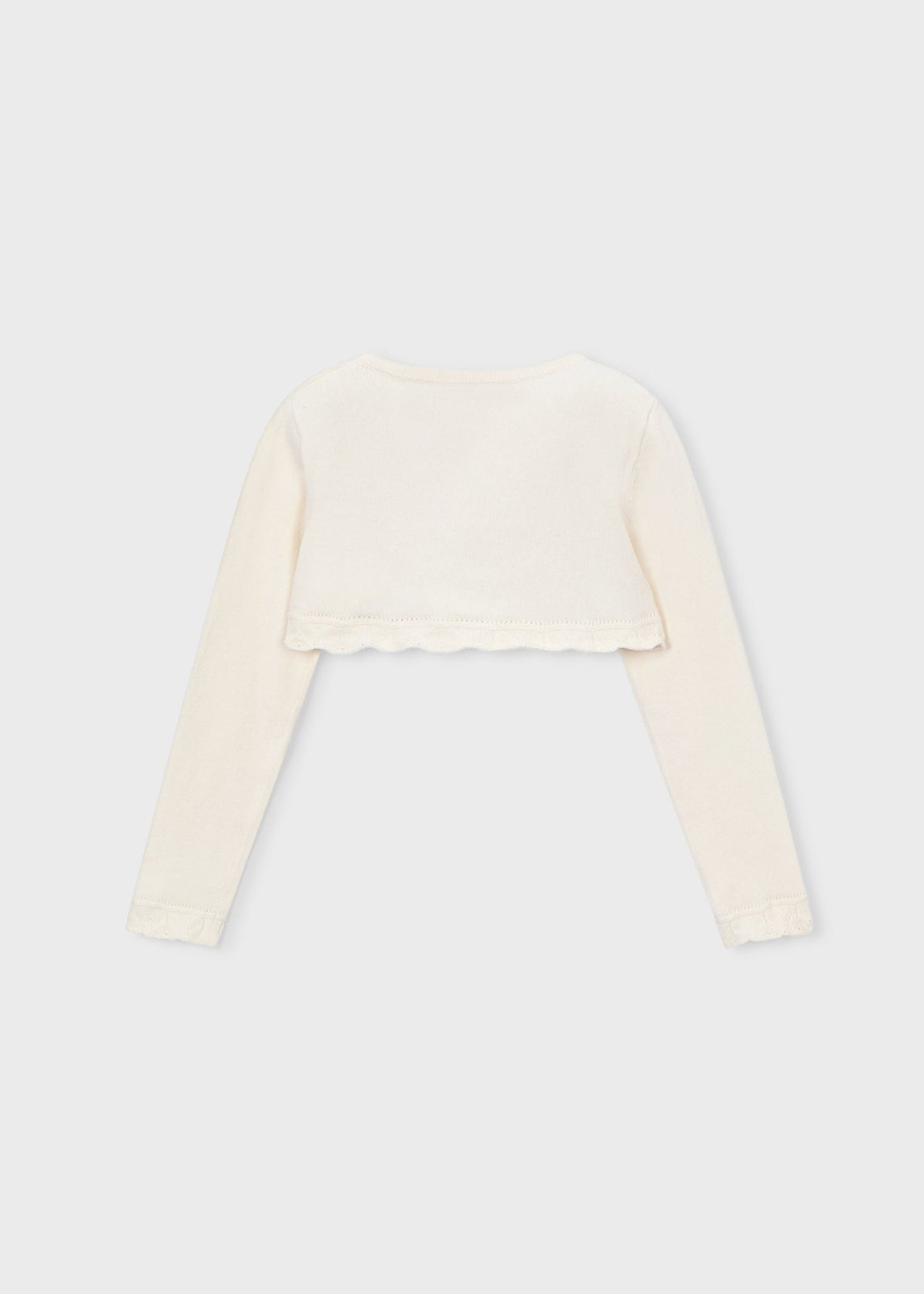 Mädchen Basic-Bolero-Strickjacke