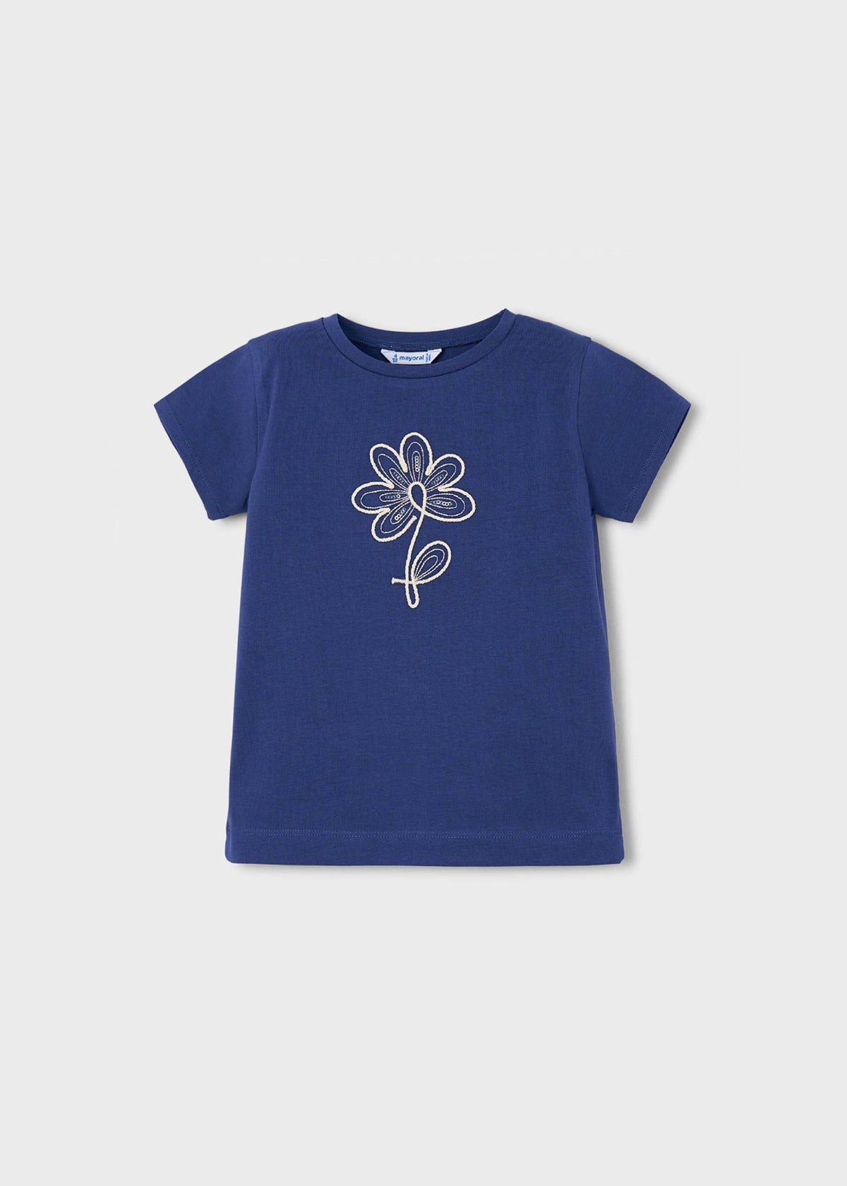 Girls basic flower t-shirt