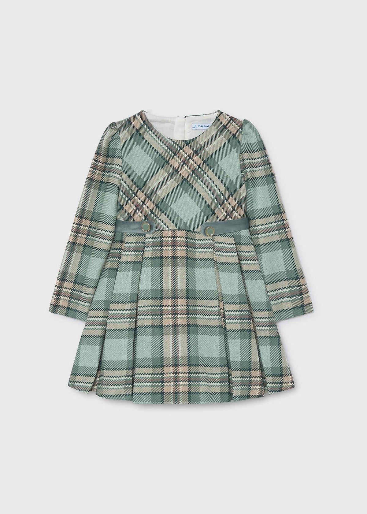 Girls' checked dress